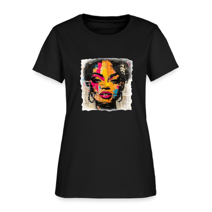 Pop Culture Woman 2- Short Sleeve T-Shirt - black