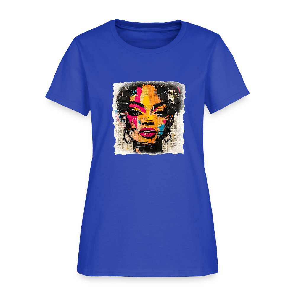 Pop Culture Woman 2- Short Sleeve T-Shirt - royal blue