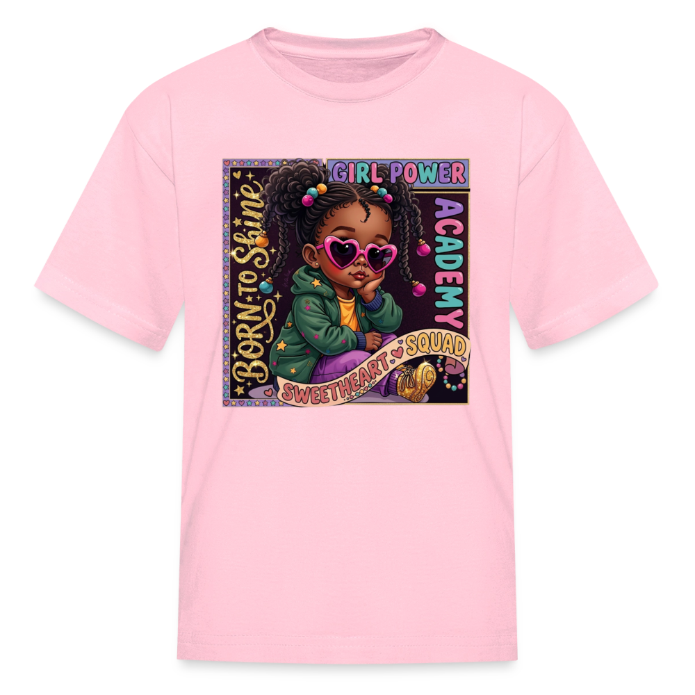 Black Girl Power - Swetheart Squad Kids' T-Shirt - pink