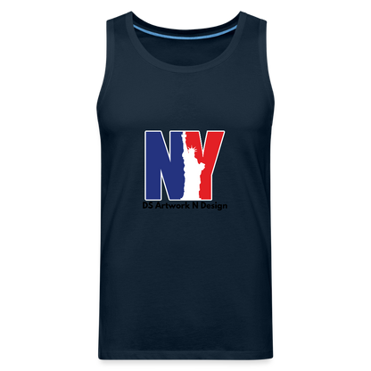 NY - Men’s Premium Tank - deep navy