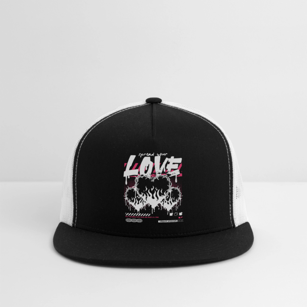 Heart of Fire - Trucker Hat - black/white
