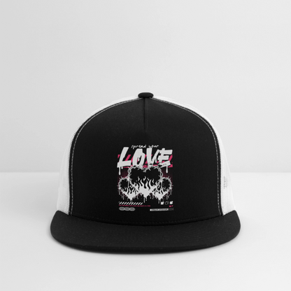 Heart of Fire - Trucker Hat - black/white