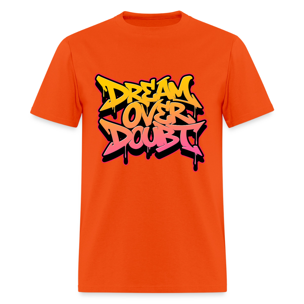 Dream Over Doubt - Graffiti Men's T-Shirt - orange