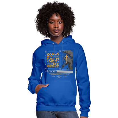 Walk By Faith - Women's Hoodie - royal blue