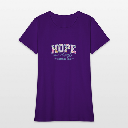 Hop in Christ - Women's T-Shirt - purple