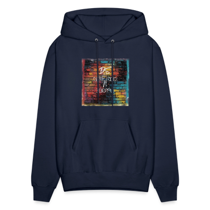 Brick Wall Art - Men's Hoodie - navy