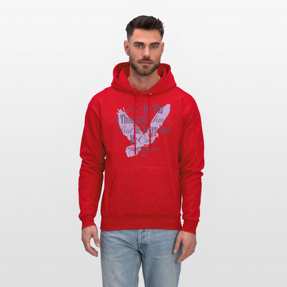 God is with Us - Men's Hoodie - red