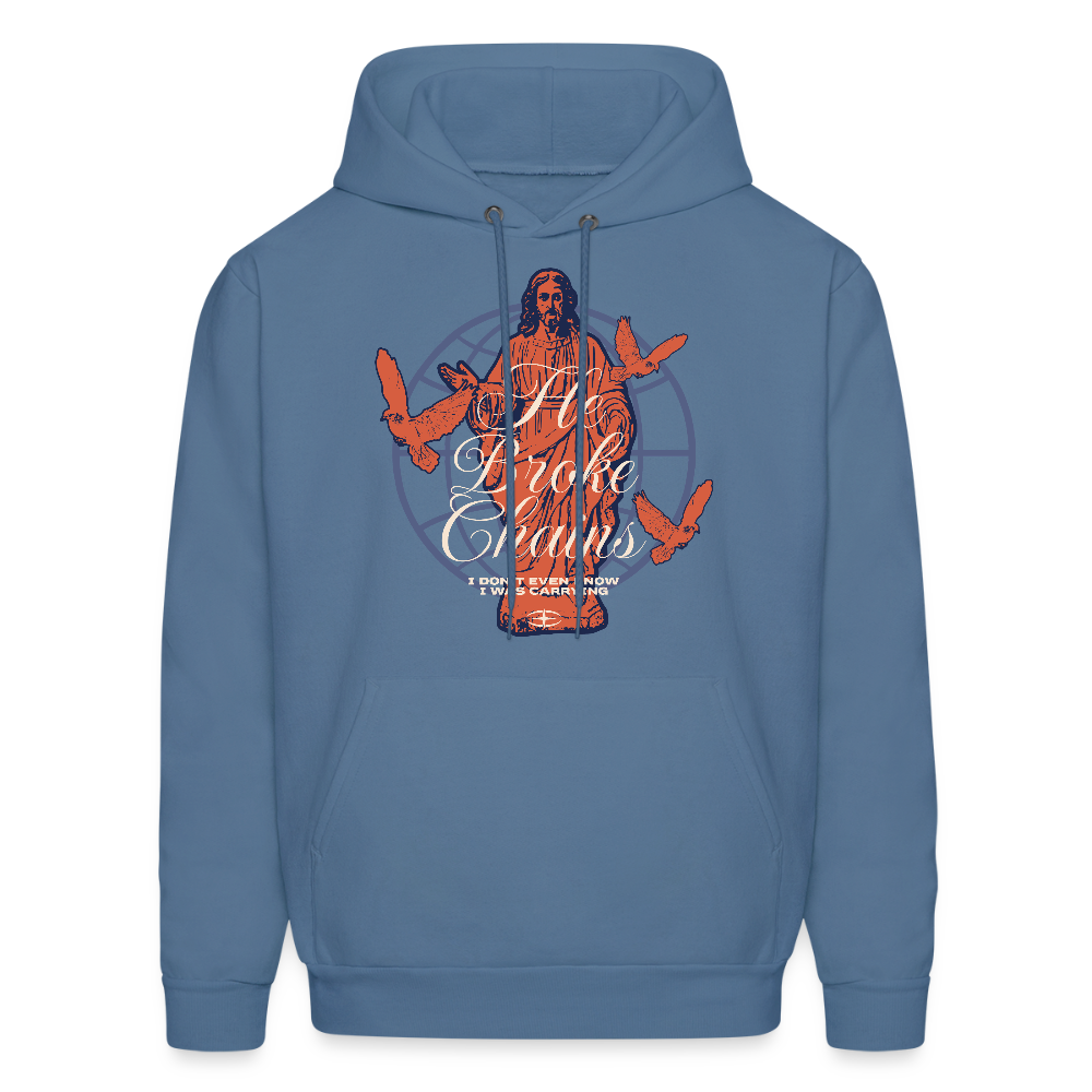 Chains Broken - Men's Hoodie - denim blue