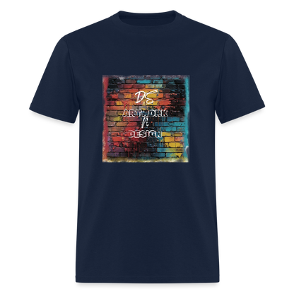 Brick Wall Artwork - Men's Tee - navy