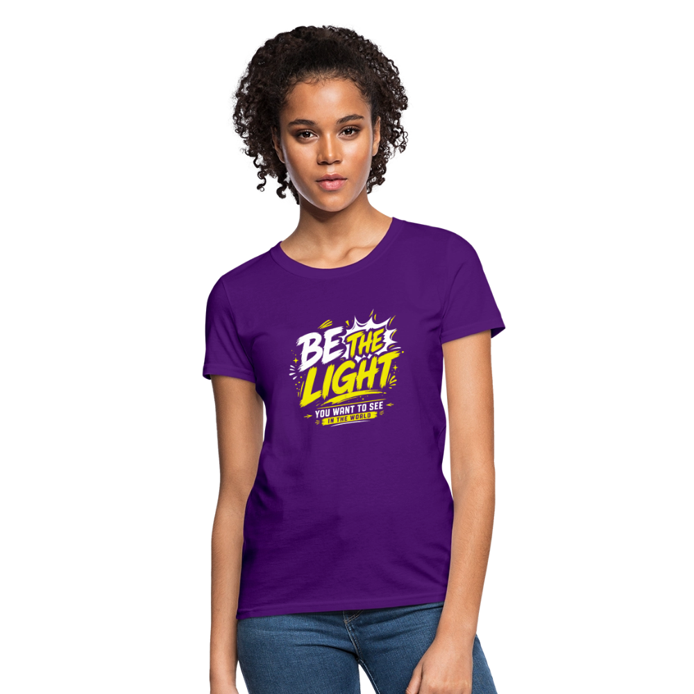 Be the Light -  Women's T-Shirt - purple