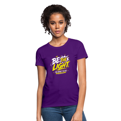 Be the Light -  Women's T-Shirt - purple