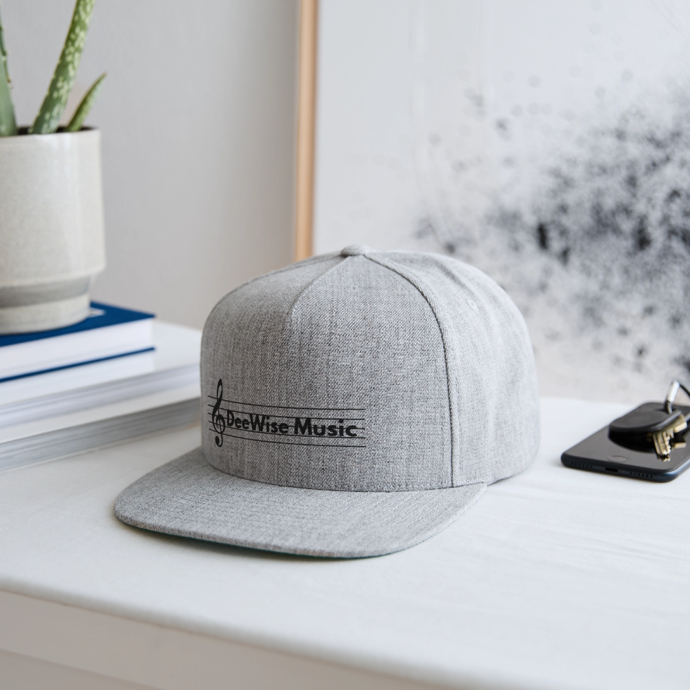 DeeWise Music - Snapback Baseball Cap - heather gray