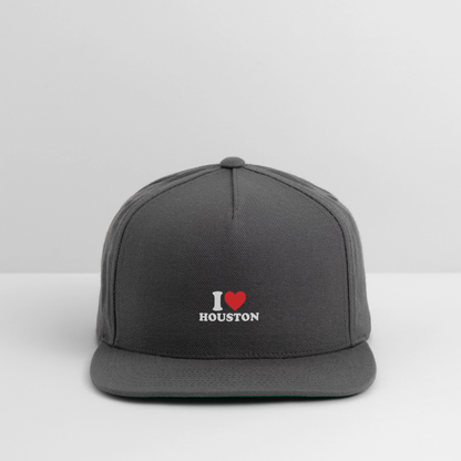 I Love Houston - Snapback Cap - dark grey