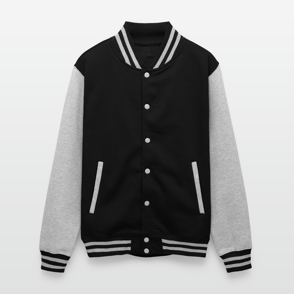 Bold Lion -  Letterman Jacket - black/heather grey