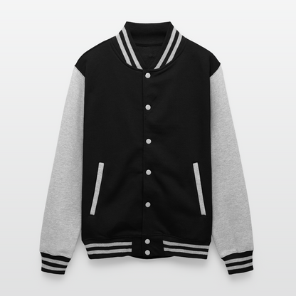 Bold Lion -  Letterman Jacket - black/heather grey