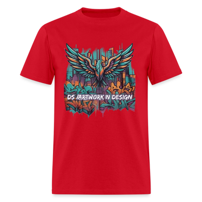 Graffiti Eagle - Men's T-Shirt - red