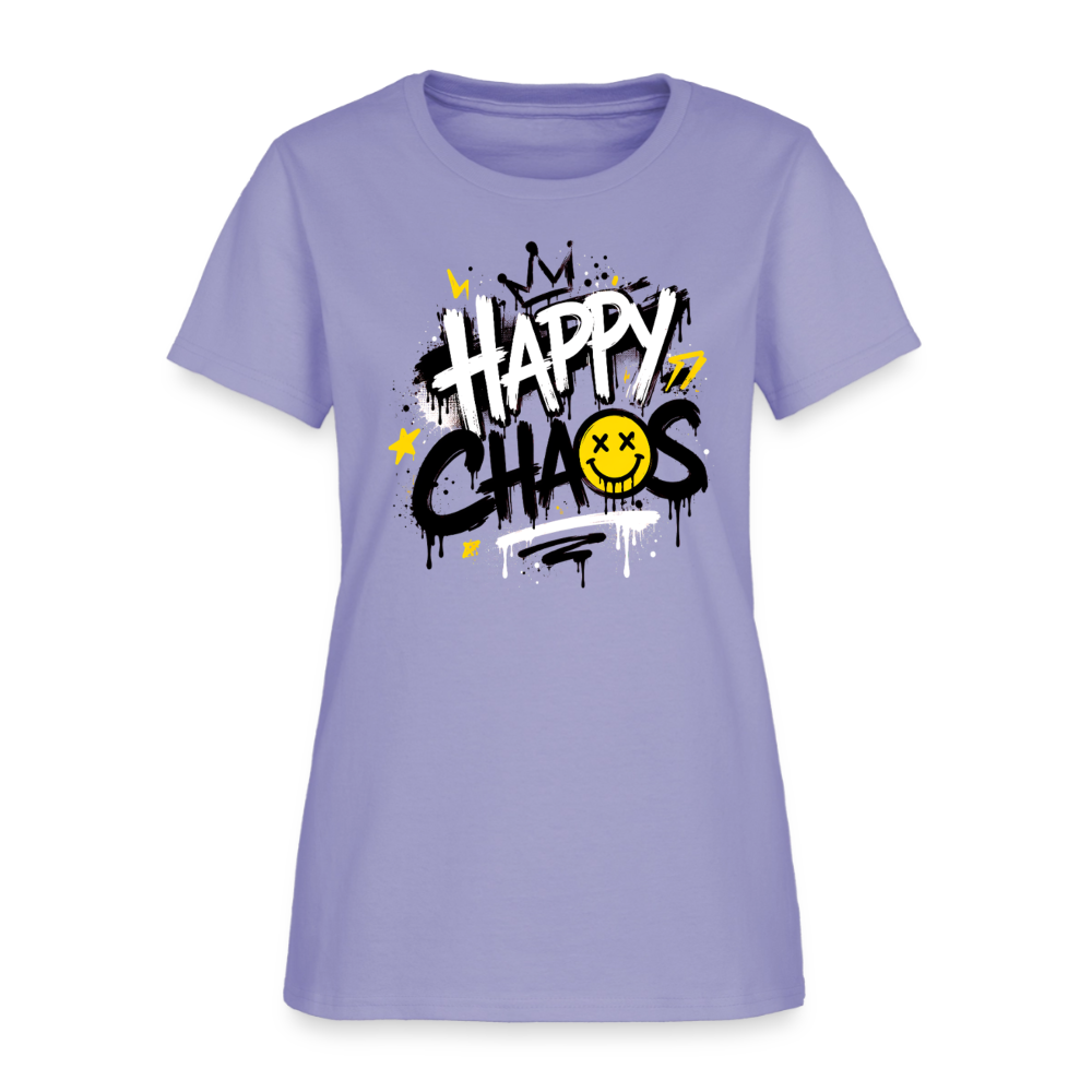 Happy Chaos - Graffiti Women's T-Shirt - lavender