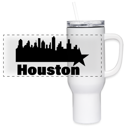 Houston - 40 oz Travel Tumbler - black - white