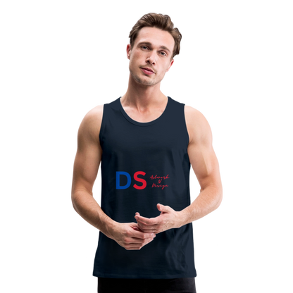 DS blue and red - Men’s Premium Tank - deep navy