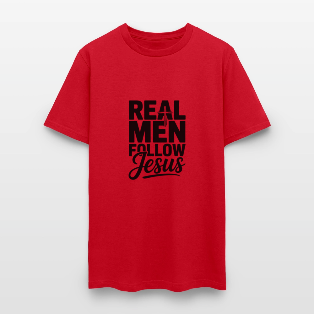 Real Men -  men's T-Shirt - red