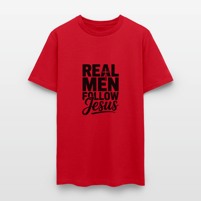 Real Men -  men's T-Shirt - red