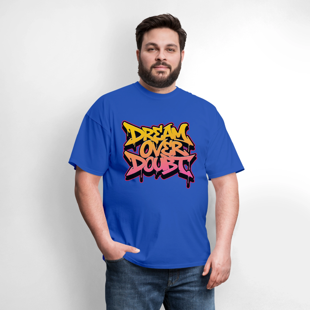 Dream Over Doubt - Graffiti Men's T-Shirt - royal blue