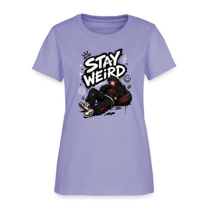Stay Weird - Graffiti Women's T-Shirt - lavender