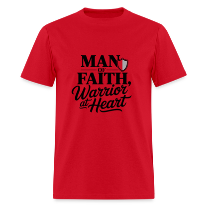 man of Faith - men's t-shirt - red