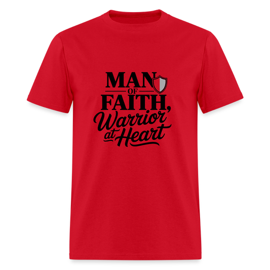 man of Faith - men's t-shirt - red