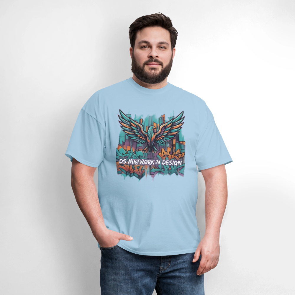 Graffiti Eagle - Men's T-Shirt - powder blue