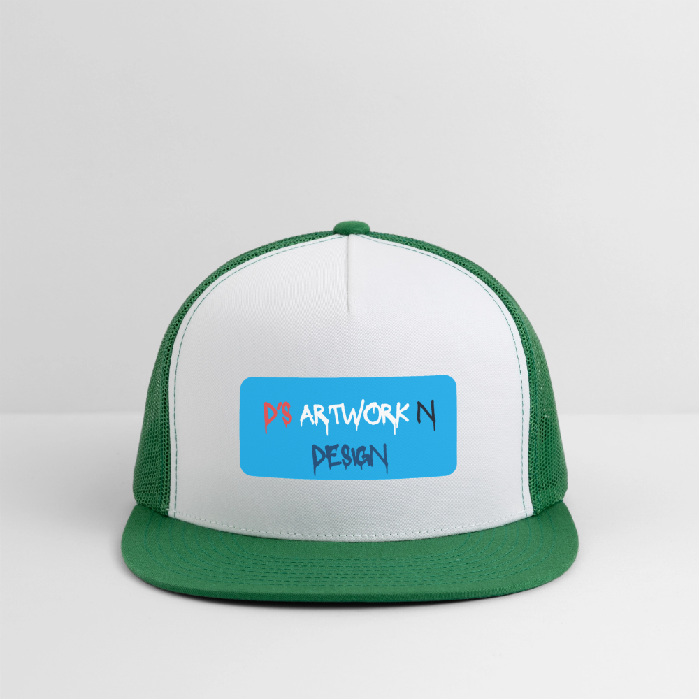 DS Graffiti - Trucker Hat - white/kelly green