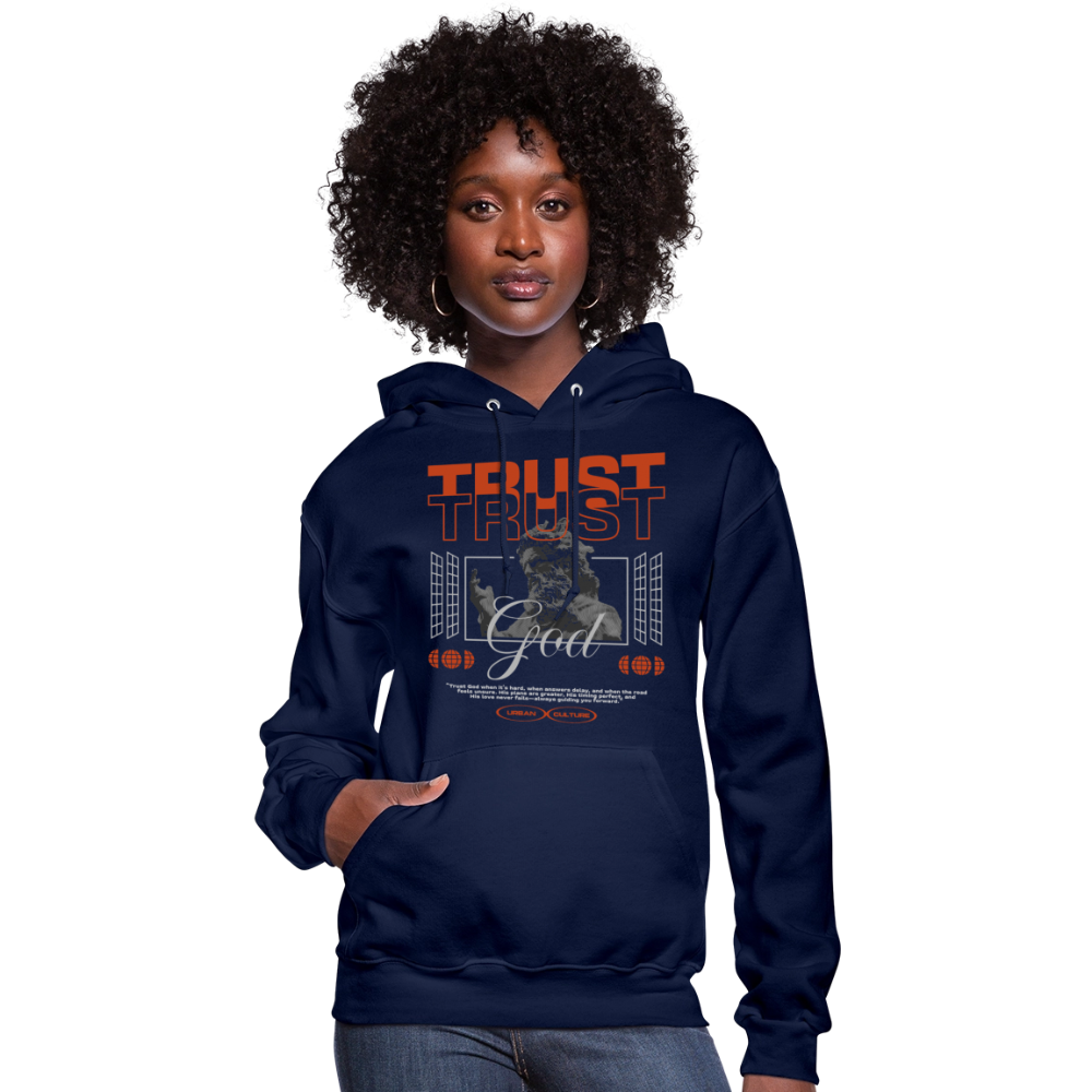 Trust God - Women's Hoodie - navy
