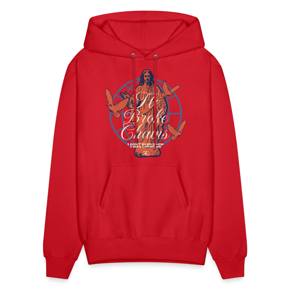 Chains Broken - Men's Hoodie - red