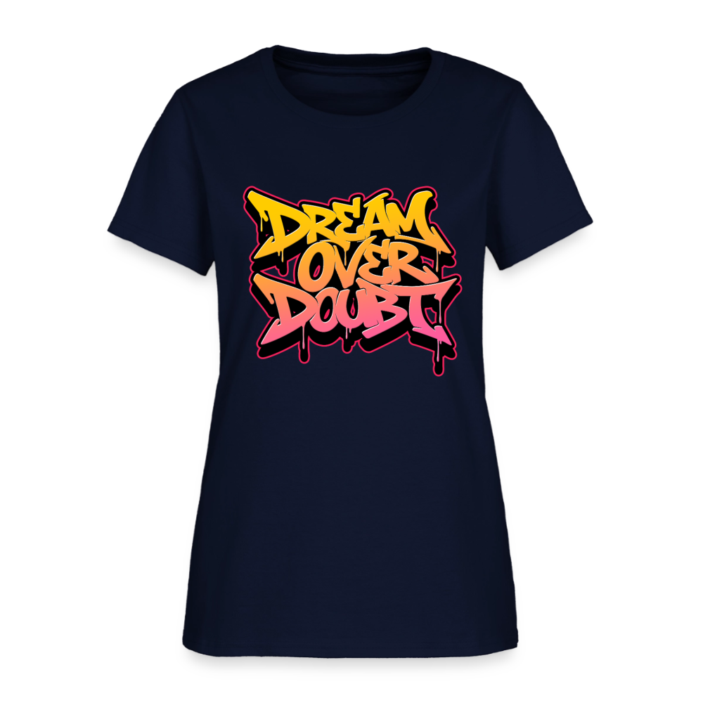 Drem Over Doubt - Graffiti Women's T-Shirt - navy