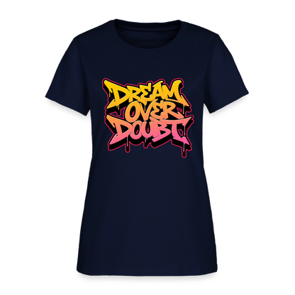 Drem Over Doubt - Graffiti Women's T-Shirt - navy