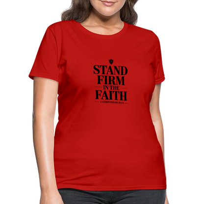 Stand Firm - women's t-shirt - red