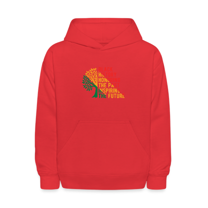Black History - kids hoodie - red