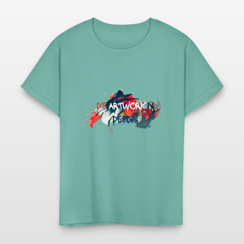 Spray Paint - DS Kids' T-Shirt - aquatic