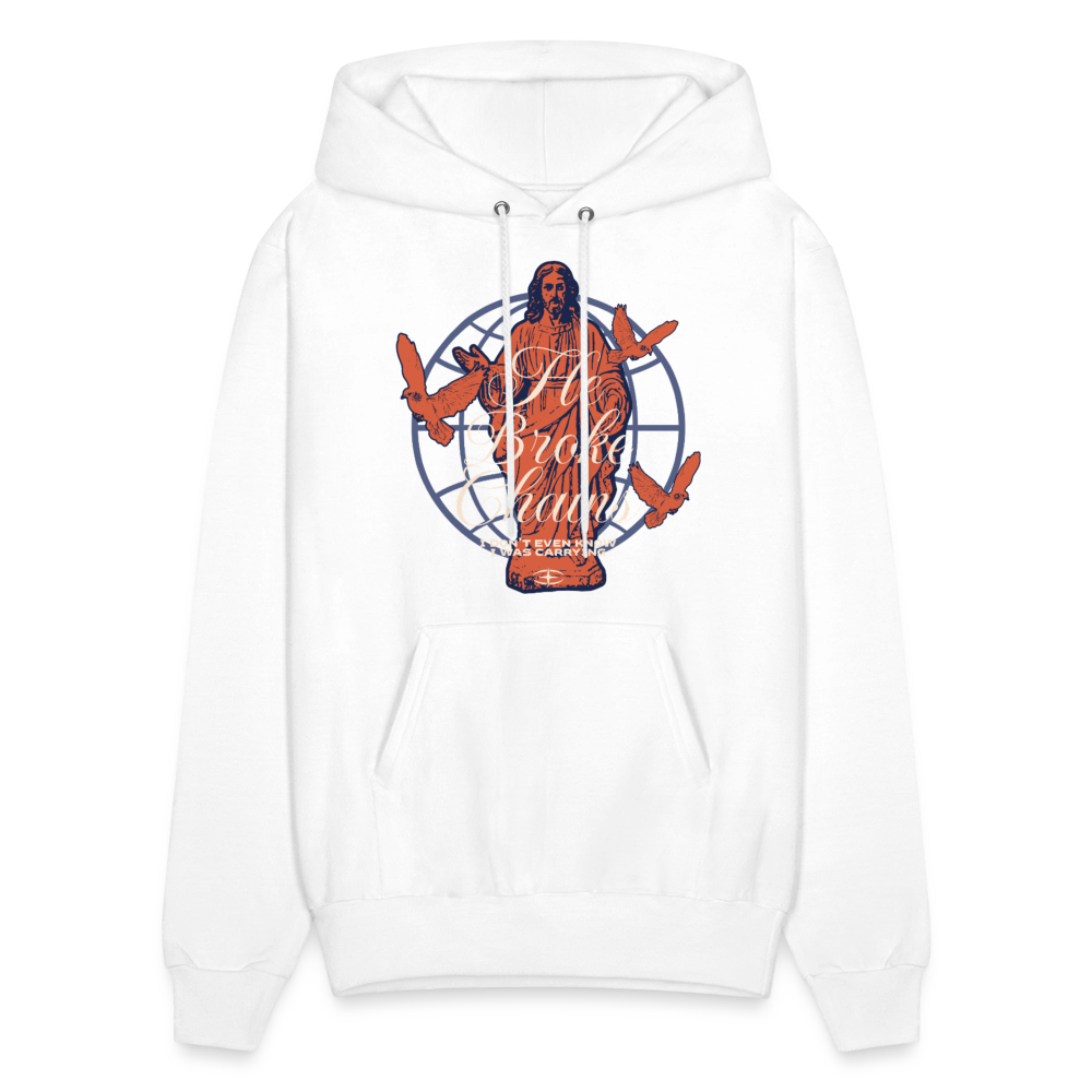 Chains Broken - Men's Hoodie - white