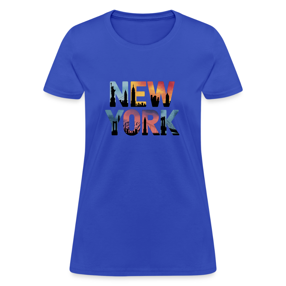 New York Color background - Women's T-Shirt - royal blue