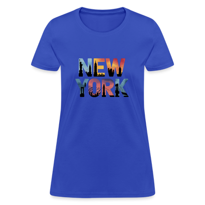 New York Color background - Women's T-Shirt - royal blue