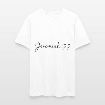 Jeremiah 17:7 - men's t-shirt - white