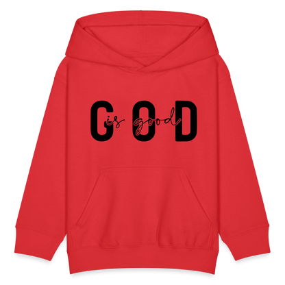 God is Good - kids hoodie - red