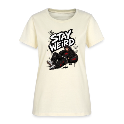Stay Weird - Graffiti Women's T-Shirt - off white