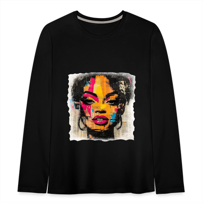 Pop Culture Woman 2 - Kids'  Long Sleeve T-Shirt - black