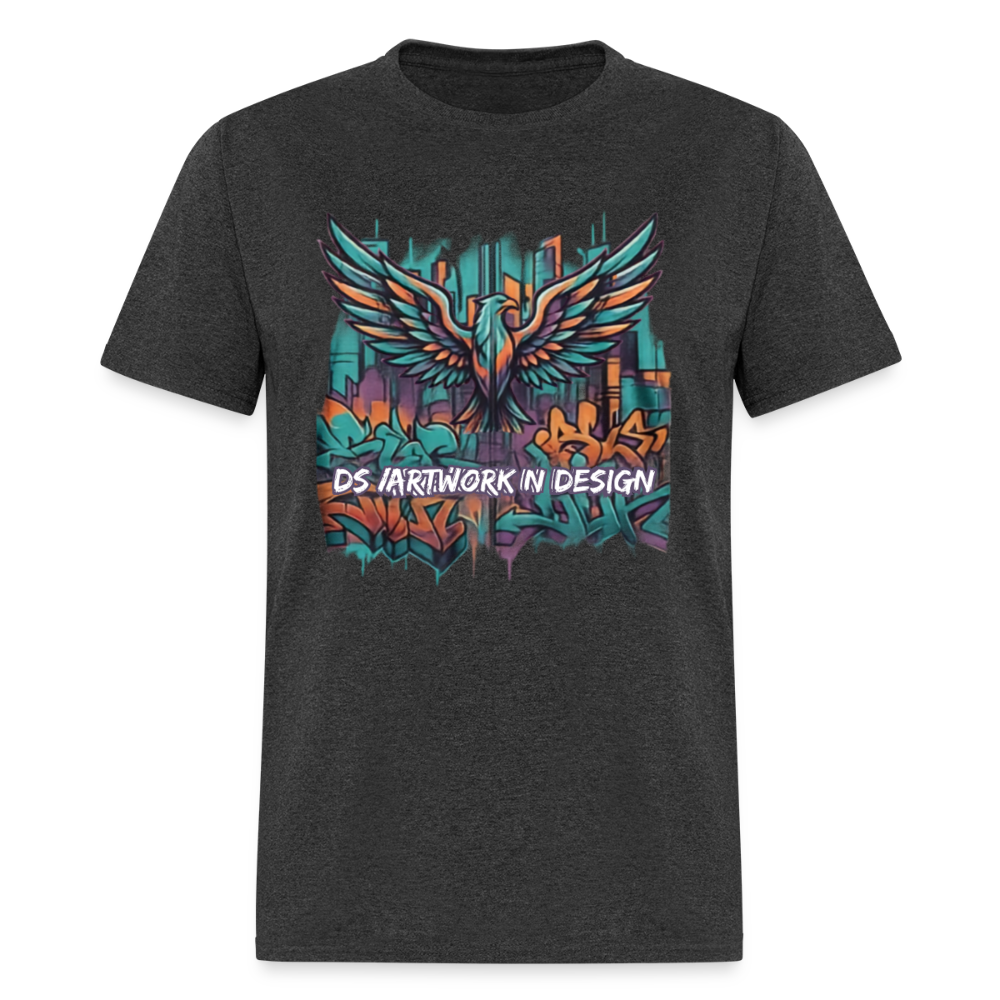 Graffiti Eagle - Men's T-Shirt - heather black