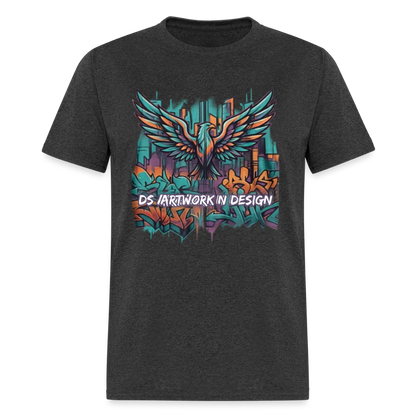 Graffiti Eagle - Men's T-Shirt - heather black