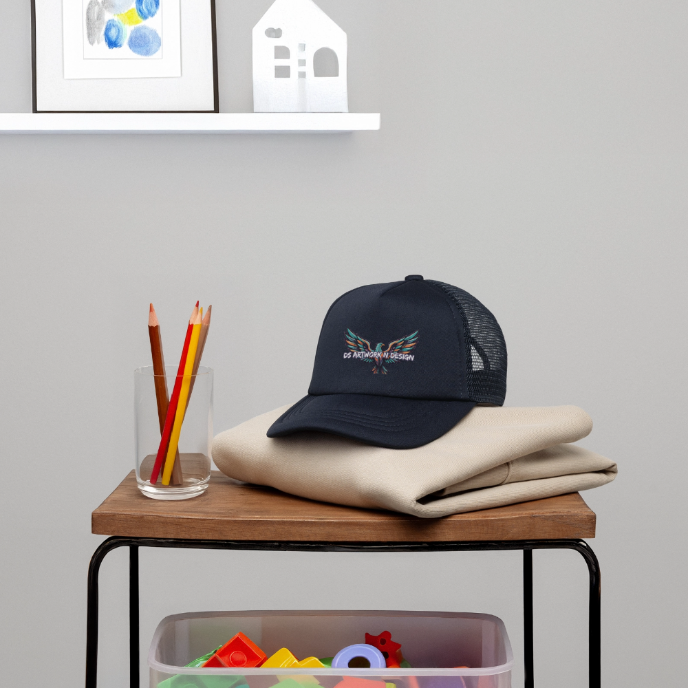 Graffiti Eagles - Kid's Trucker Cap - navy