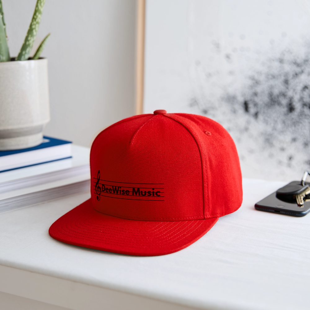 DeeWise Music - Snapback Baseball Cap - red