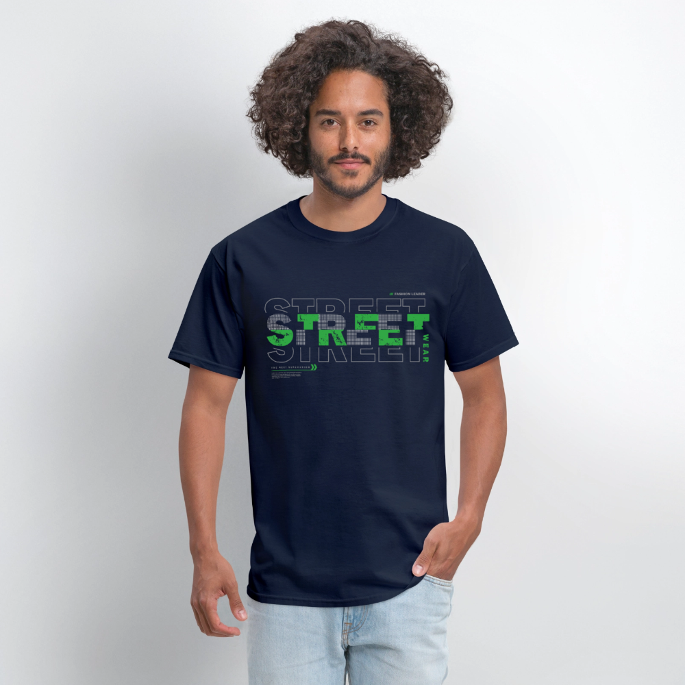 Street wear -Men's T-shirt - navy